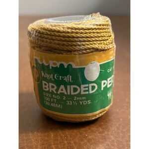 Braided Persian Cord 2-2mm Yellow